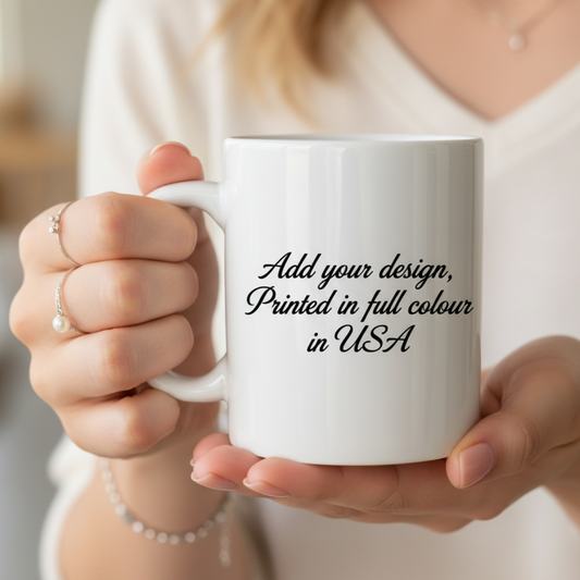 Personalized Coffee Mug-C Handle – 11 oz Different Colors