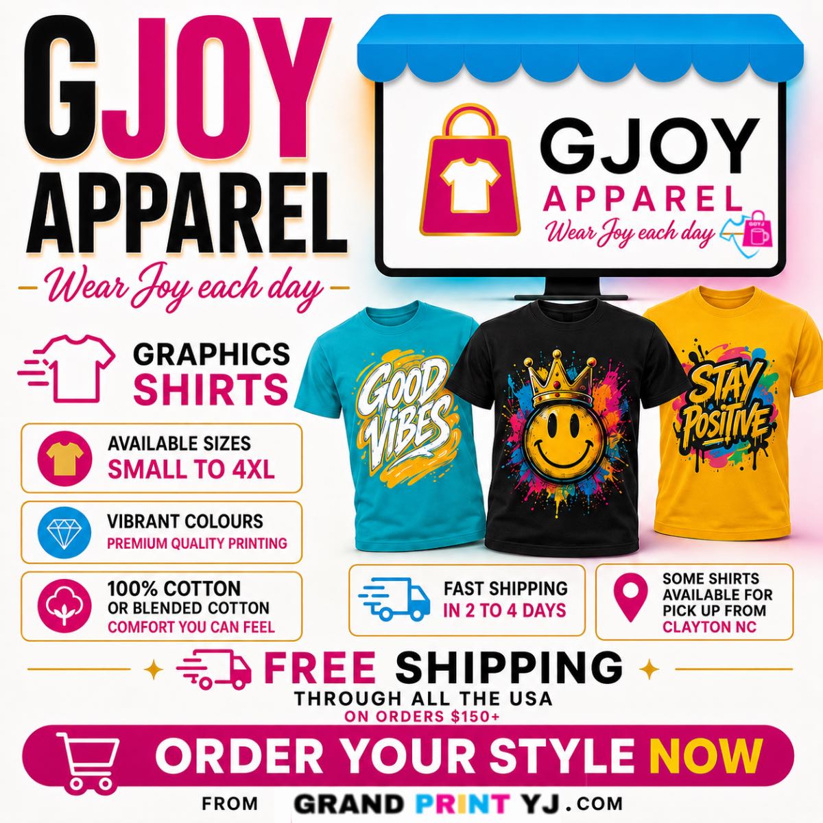 GJOY Apparel - Wear Joy Every Day