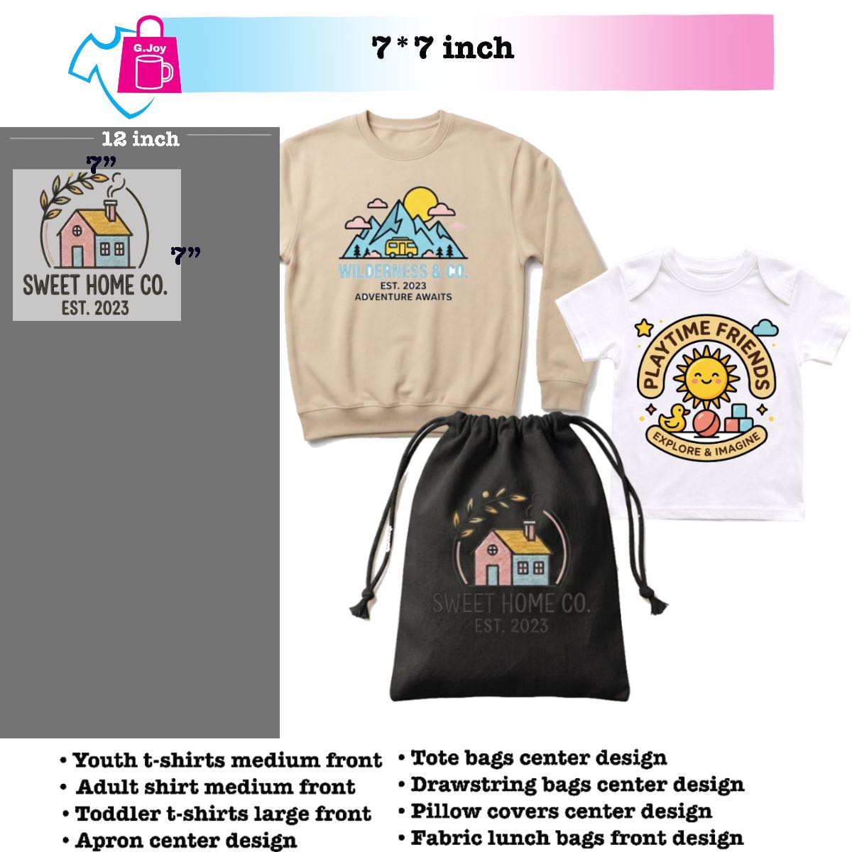 DTF Transfer By Size