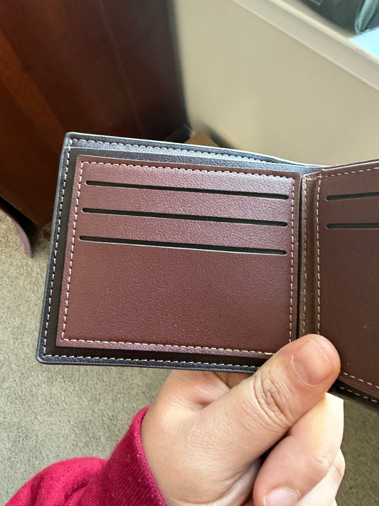 Personalized Wallet Laser Engraved or Full Colour
