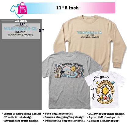 DTF Transfer By Size