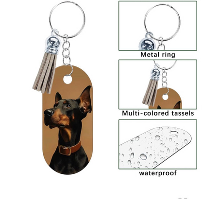 Personalized Metal Keychain Different Shapes- Both sides- 1mm