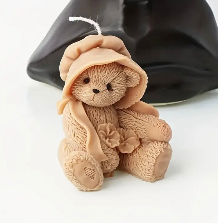 Cute Bear With Hat - Scented Candle