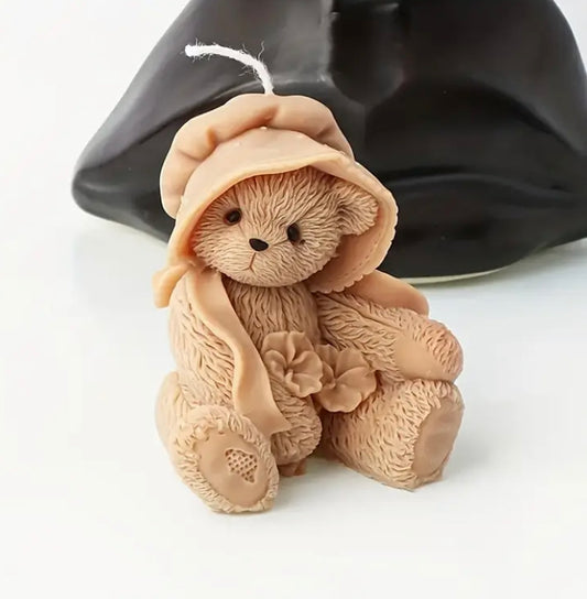Cute Bear With Hat - Scented Candle