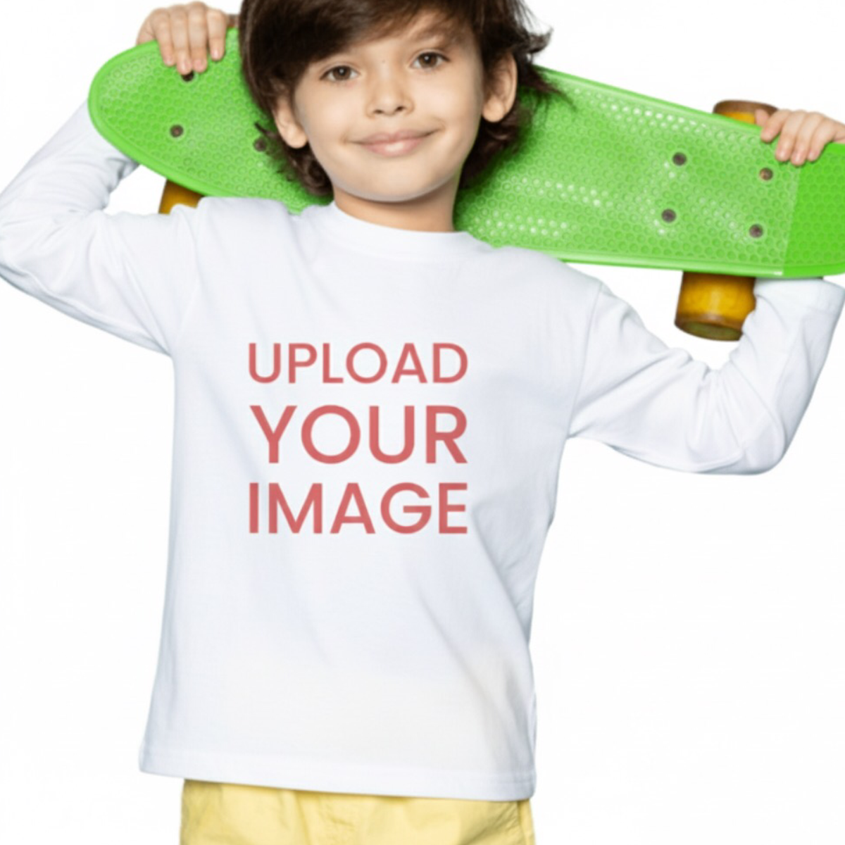 Personalized Youth Unisex Heavy Cotton™ Long Sleeve T-Shirt - Gildan 5400B