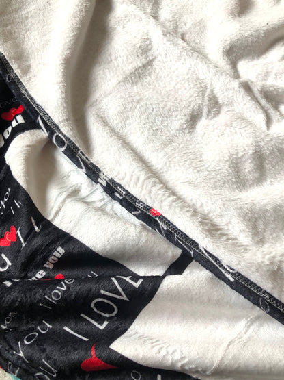 Personalized Blanket Only - I Love You To The Moon