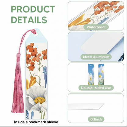 Personalized Metal Bookmark - Double Sided Print