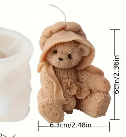 Cute Bear With Hat - Scented Candle