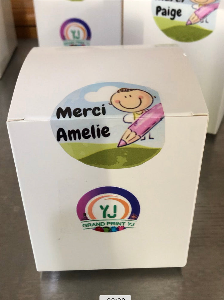 Personalized Canvas Zipper Storage Case – Custom Printed, Multi-Purpose Pouch - Teacher Gift