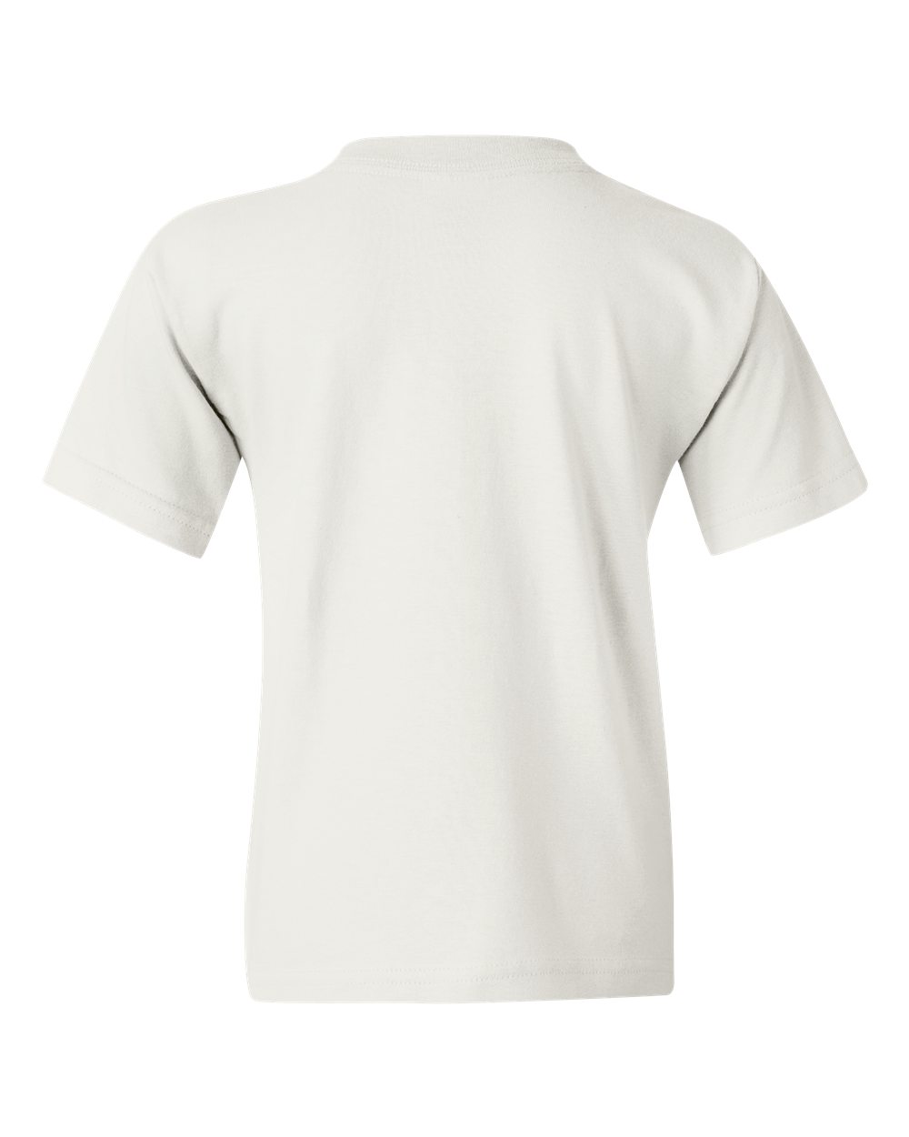 White t-shirt on a white background