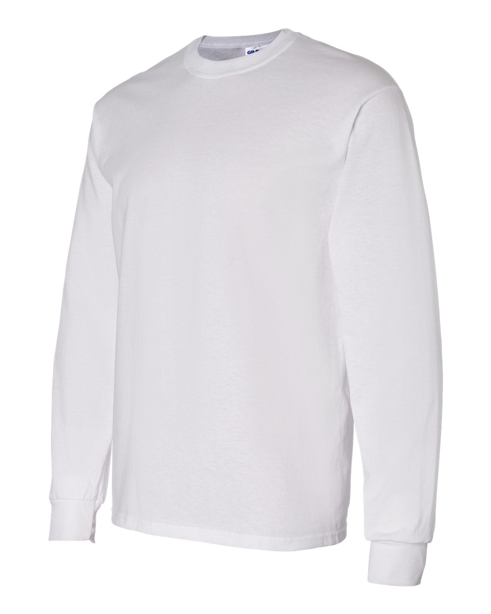 White long-sleeve shirt on a white background