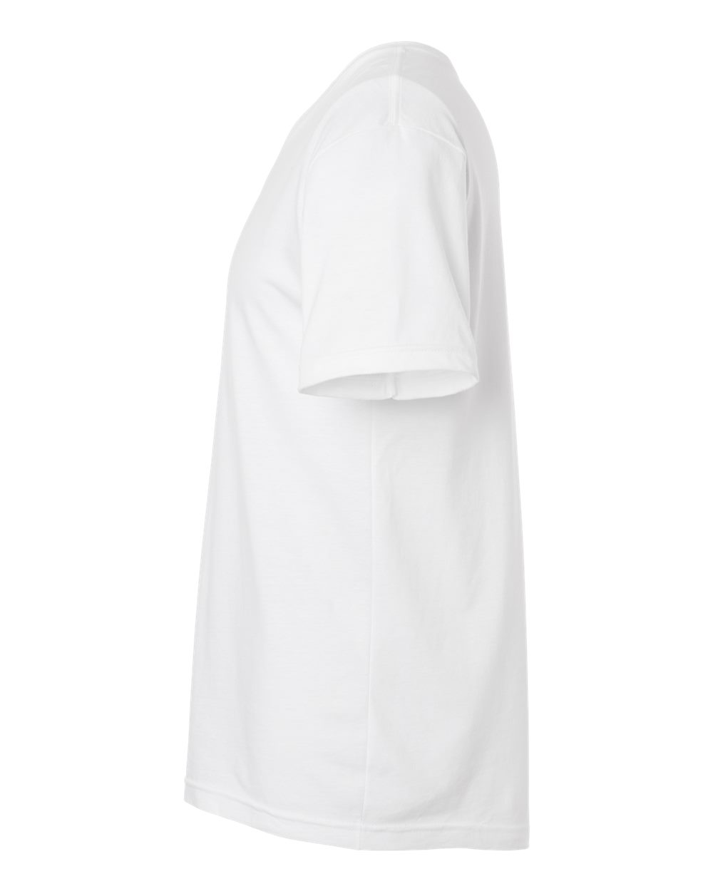 White t-shirt on a white background