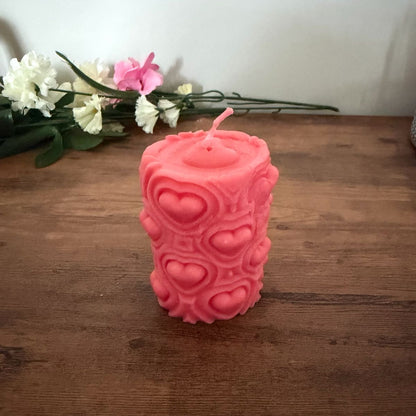 Everlasting Heart | Pillar Candle | Oval Cylinder |4.5 oz