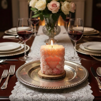 Candle That Speaks Love | Pillar Candle | Oval Cylinder | 4.5 oz