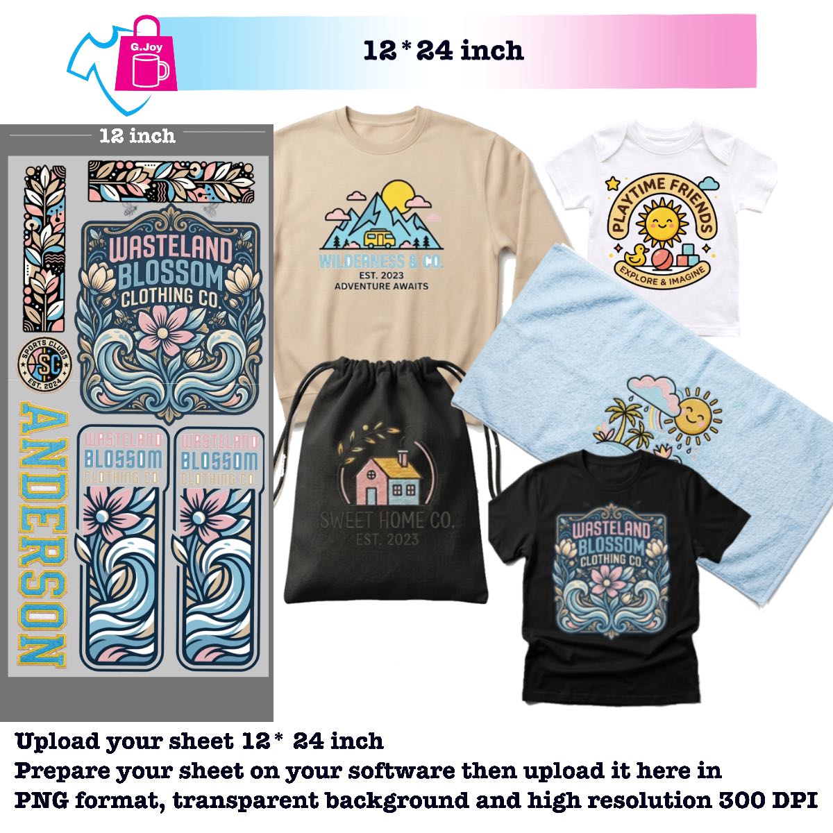 DTF Transfer By Size