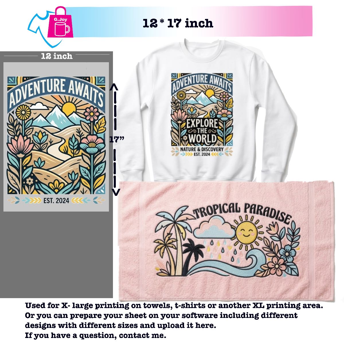 DTF Transfer By Size