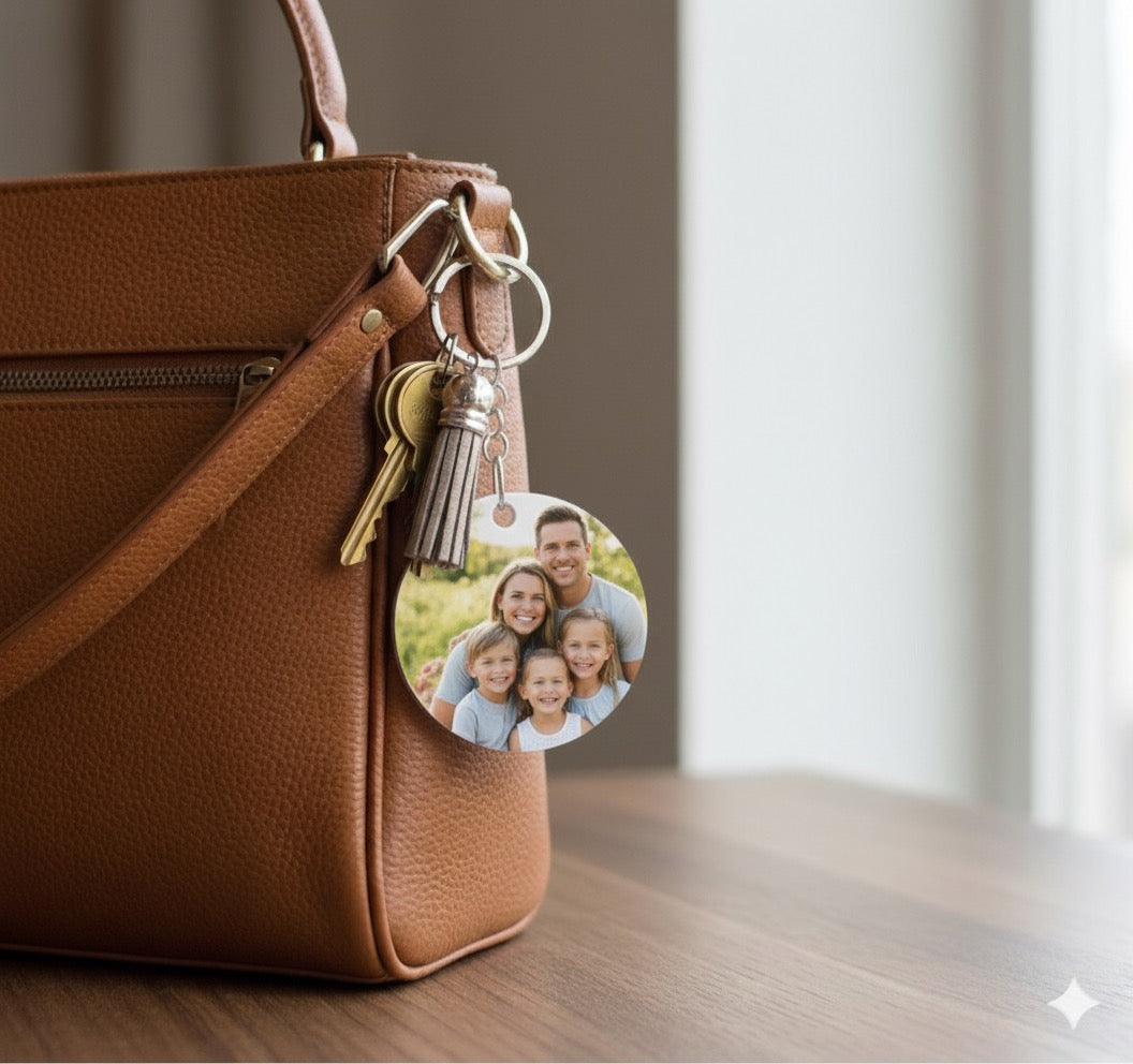 Personalized Metal Keychain Different Shapes- Both sides- 1mm