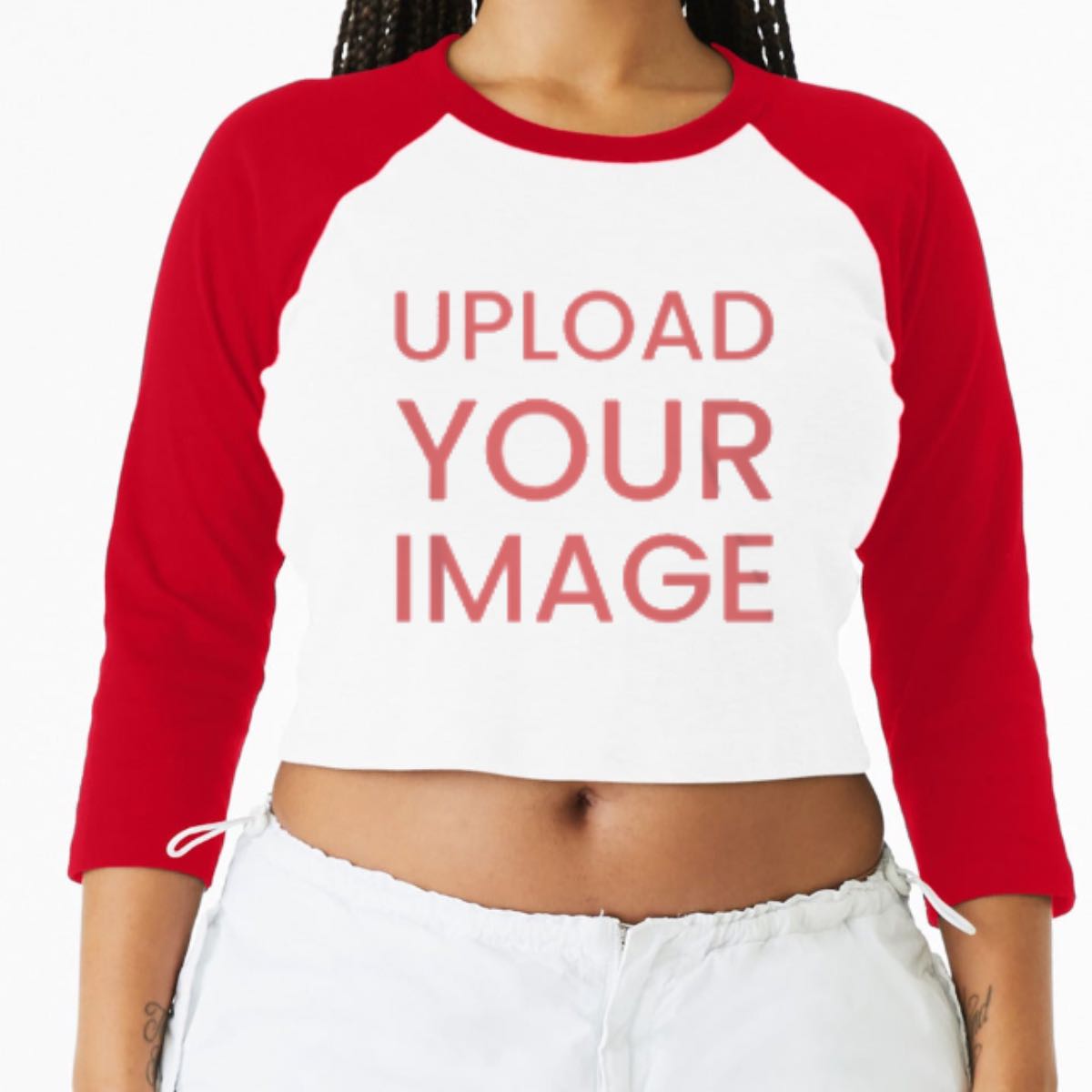 BELLA+CANVAS Women's Micro Rib 3/4 Raglan Baby Tee BC1200