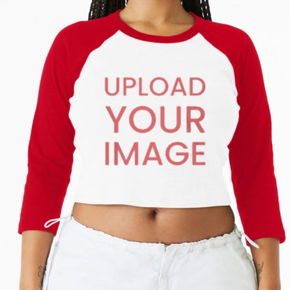 BELLA+CANVAS Women's Micro Rib 3/4 Raglan Baby Tee BC1200