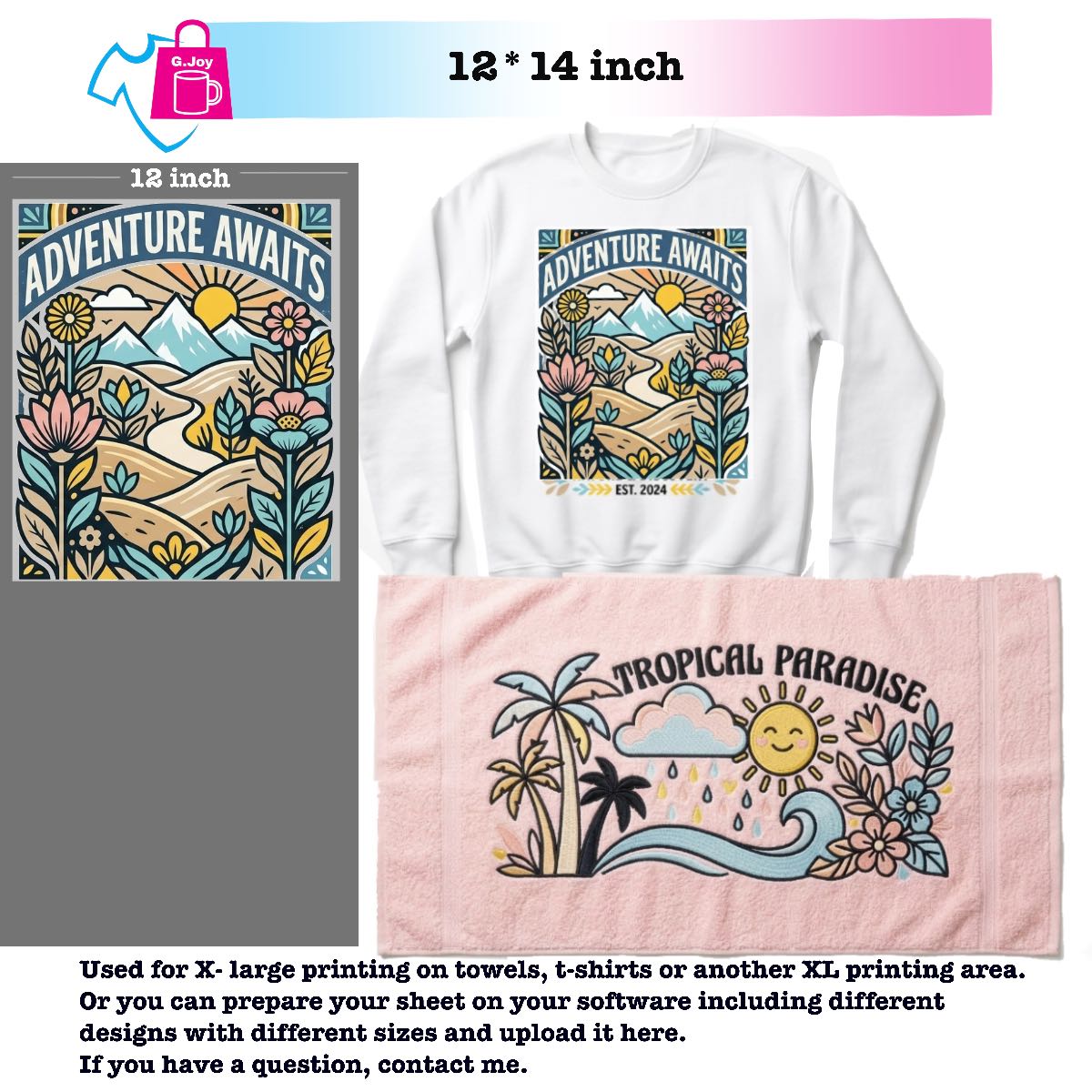 Print By Size -Bring Your Own Product - Print and Press
