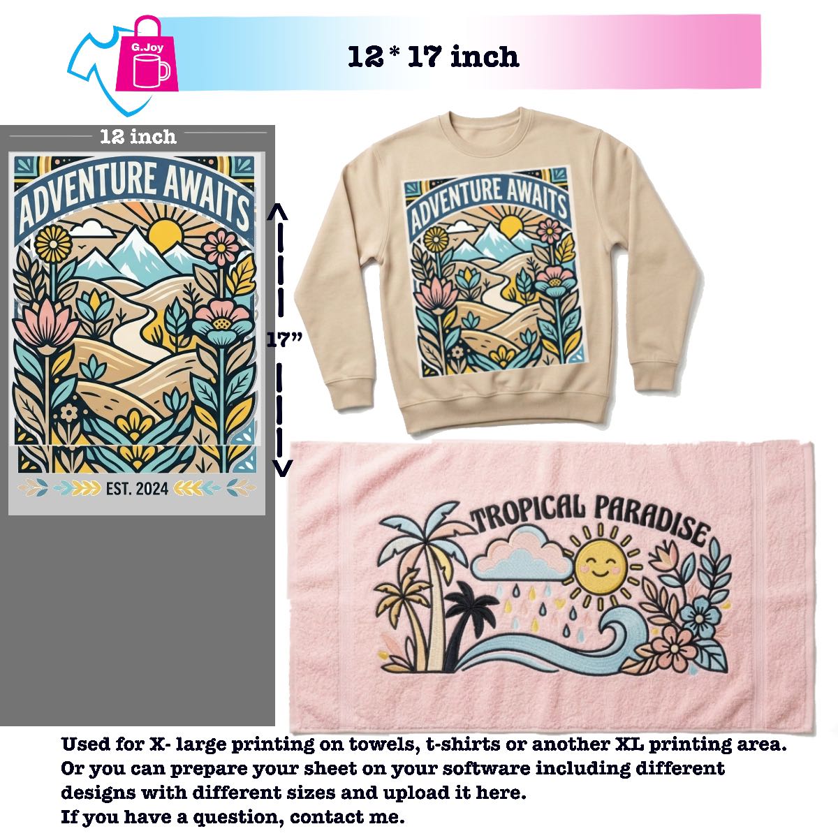 Print By Size -Bring Your Own Product - Print and Press