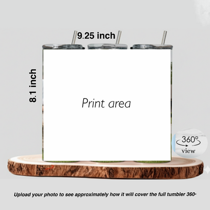 Personalized Stainless Steel Skinny Tumbler – Custom Insulated Travel Cup - Canada