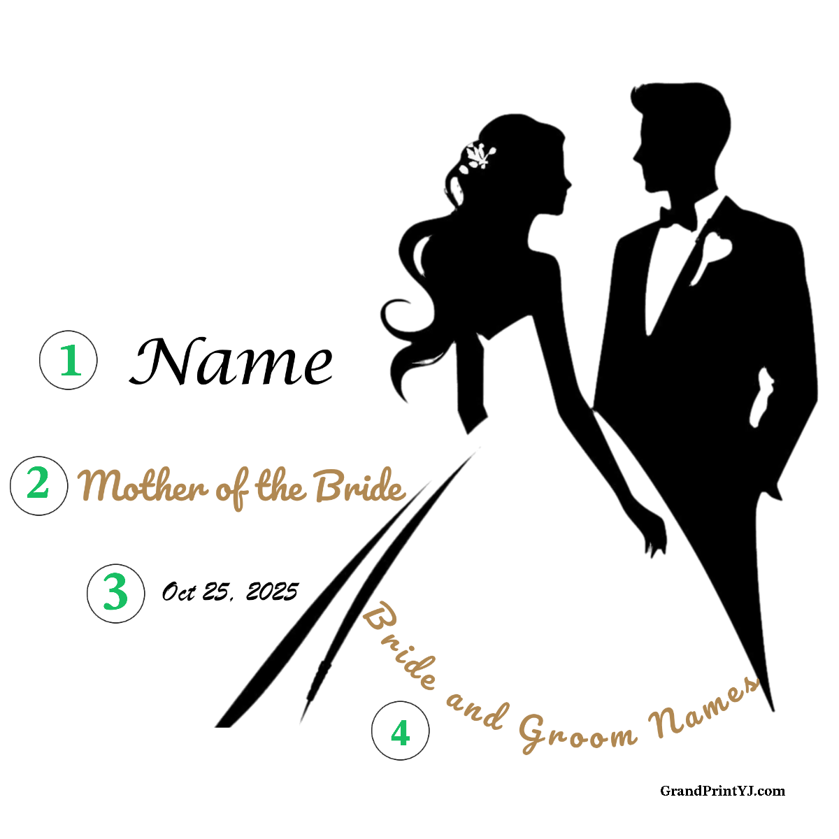 Wedding Stainless Steel Skinny Tumbler – Personalized Travel Cup