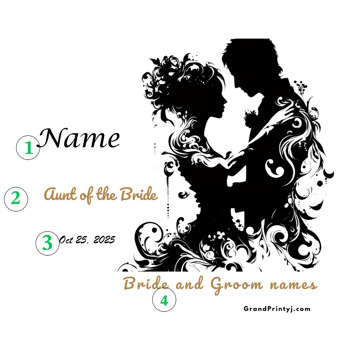 Wedding Stainless Steel Skinny Tumbler – Personalized Travel Cup