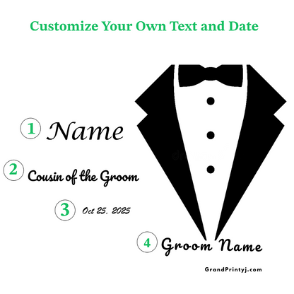 Wedding Stainless Steel Skinny Tumbler – Personalized Travel Cup