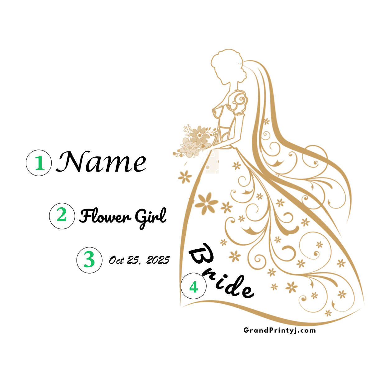 Wedding Stainless Steel Skinny Tumbler – Personalized Travel Cup