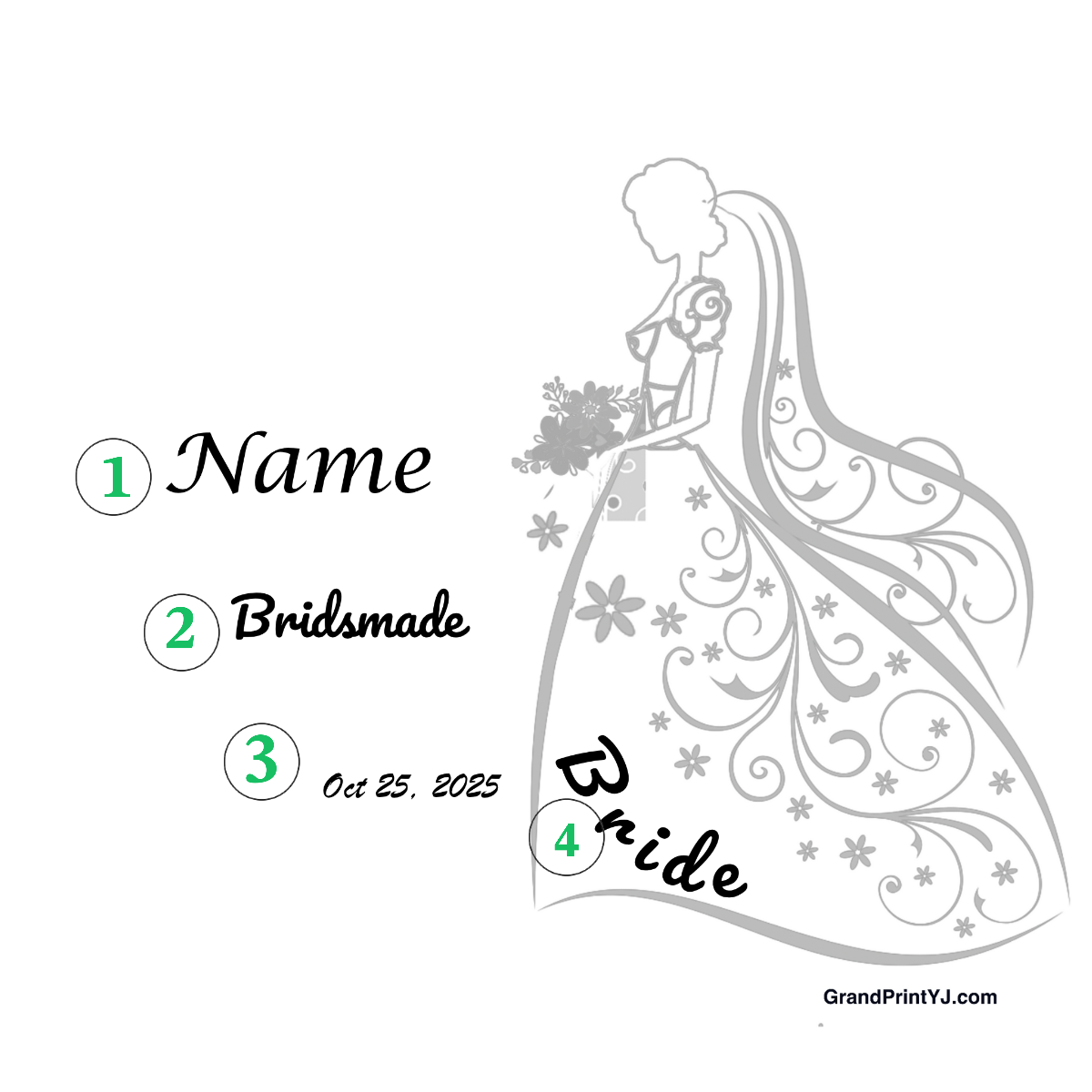 Wedding Stainless Steel Skinny Tumbler – Personalized Travel Cup