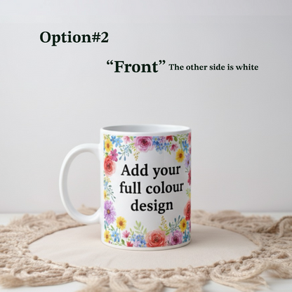 Personalized Coffee Mug-C Handle – 11 oz Different Colors