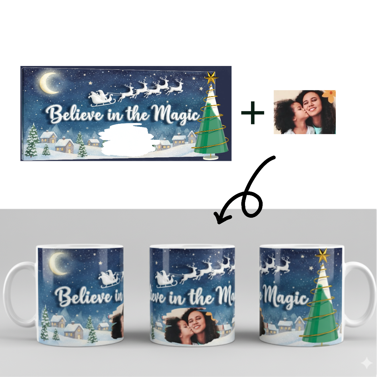 Believe in the Magic _ Personalized coffee mug 11 oz