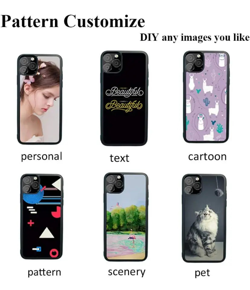 Personalized Phone Case Covers Compatible with Apple iPhone XR 6.1 Inch - iPhone 12/ 12Pro 6.1 Inch - iPhone 13 Pro Max,6.7 Inch (2021) - 2 in 1 2D Soft Rubber TPU with Insert. Grand Print YJ