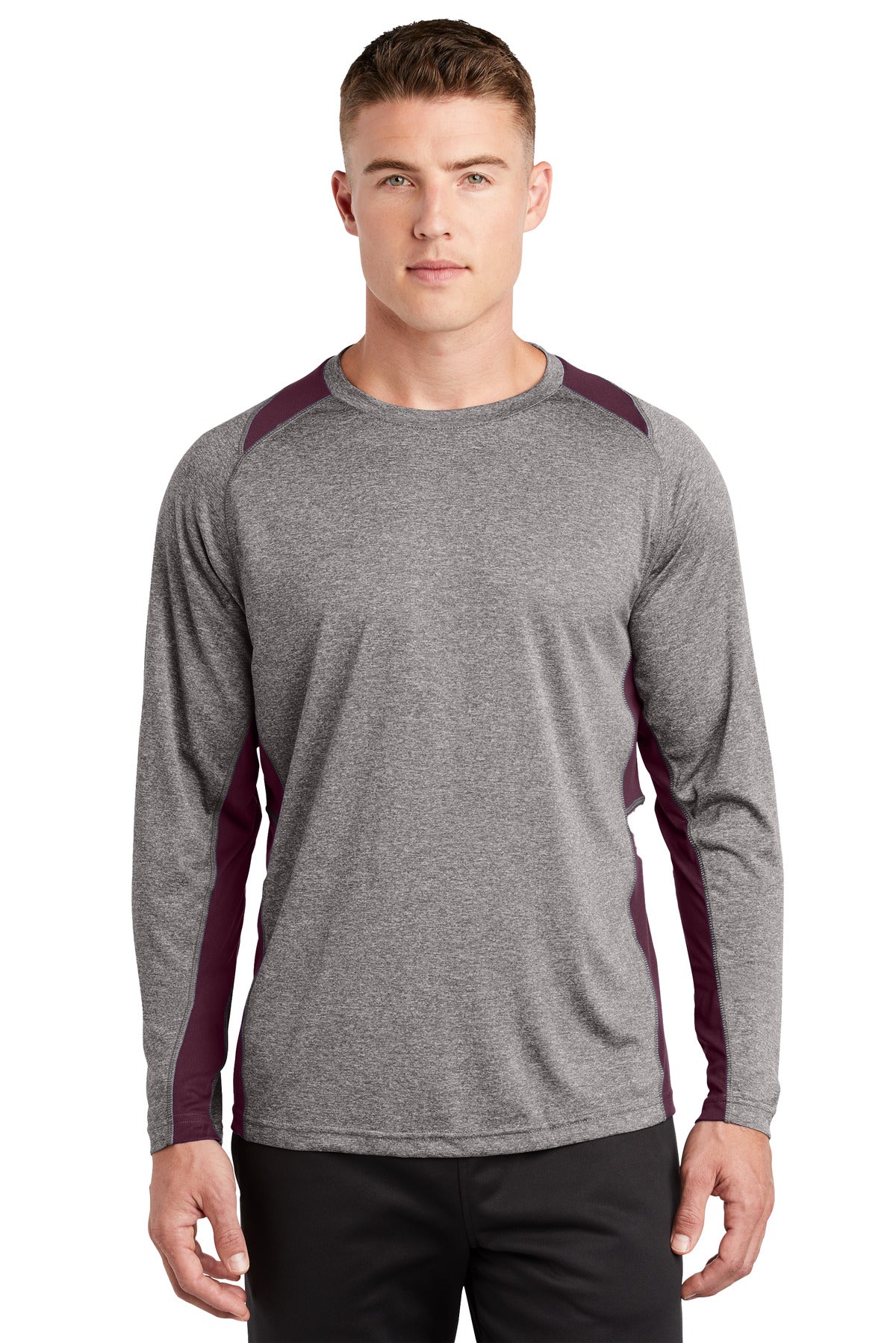 Vintage Heather/ Maroon