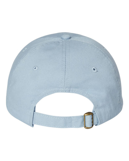Light blue baseball cap on a white background