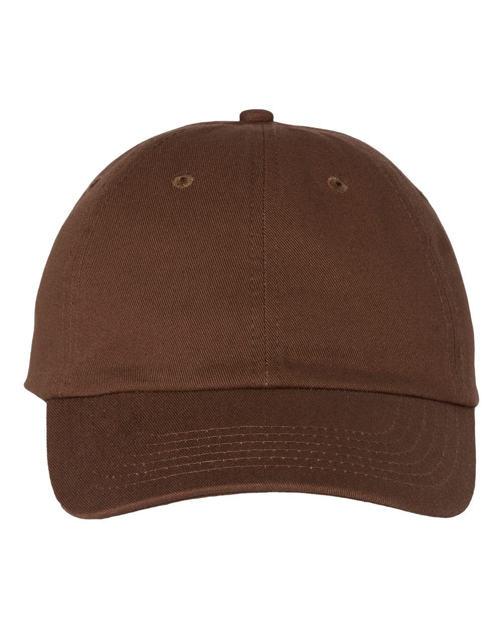 Brown baseball cap on a white background
