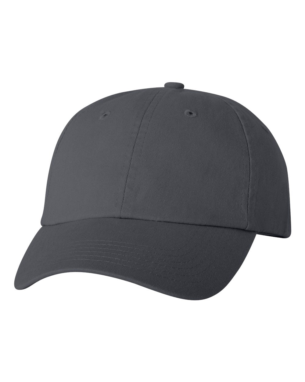 Dark gray baseball cap on a white background