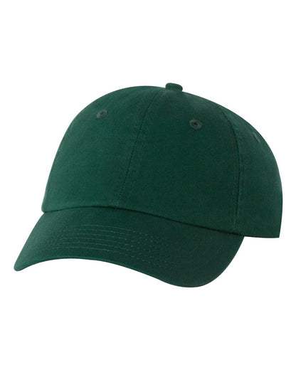 Green baseball cap on a white background