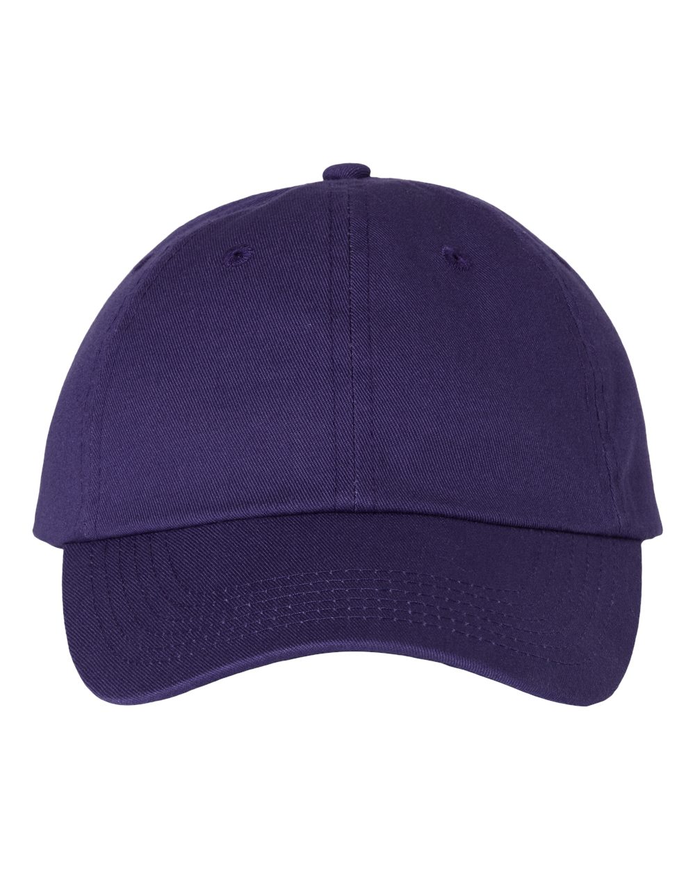 Purple baseball cap on a white background