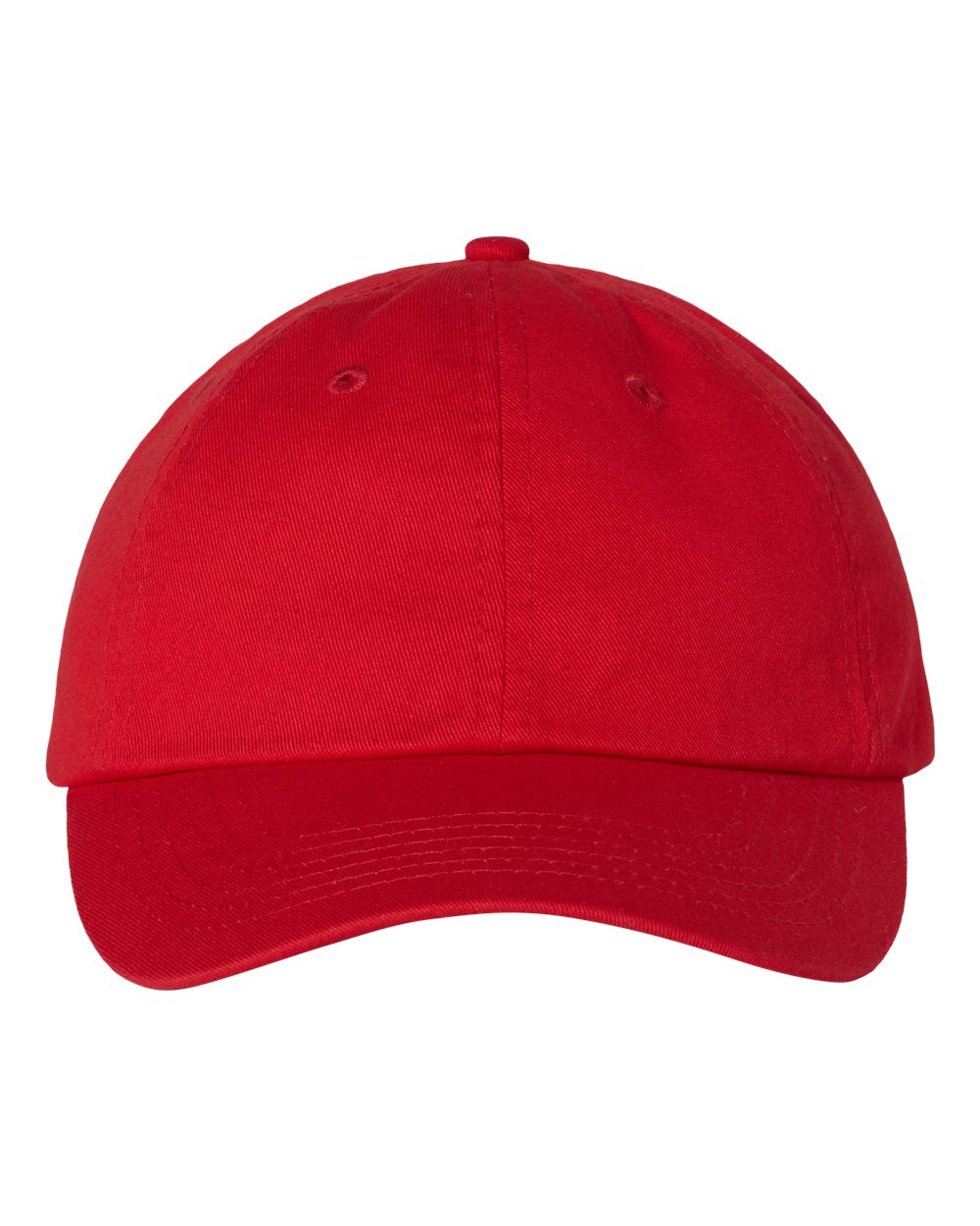 Red baseball cap on a white background