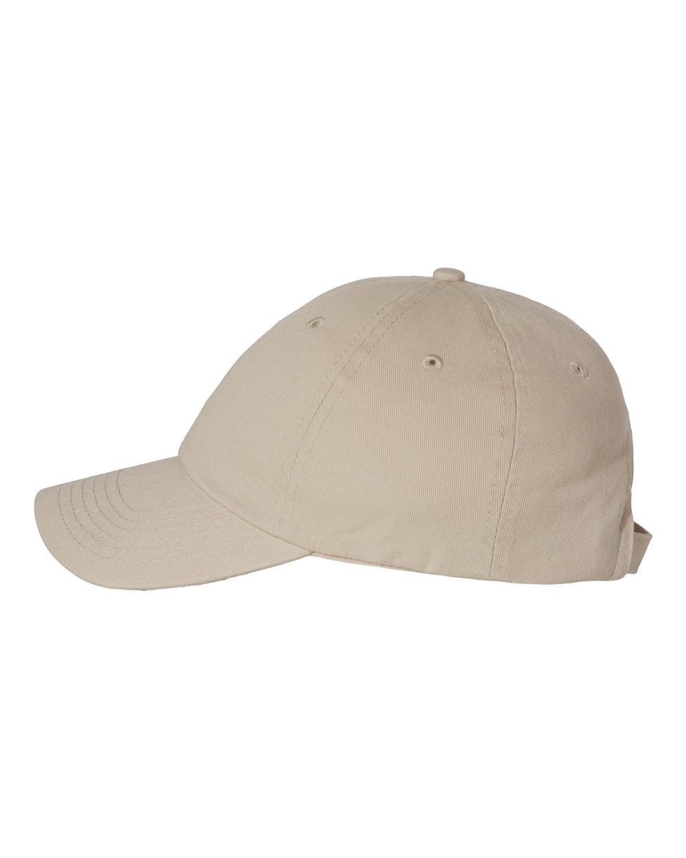 Beige baseball cap on a white background