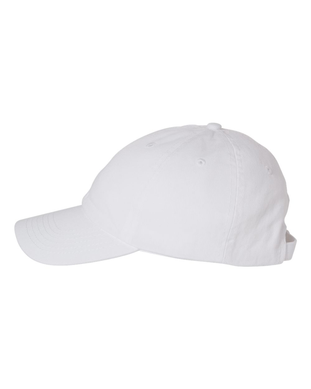 White baseball cap on a white background