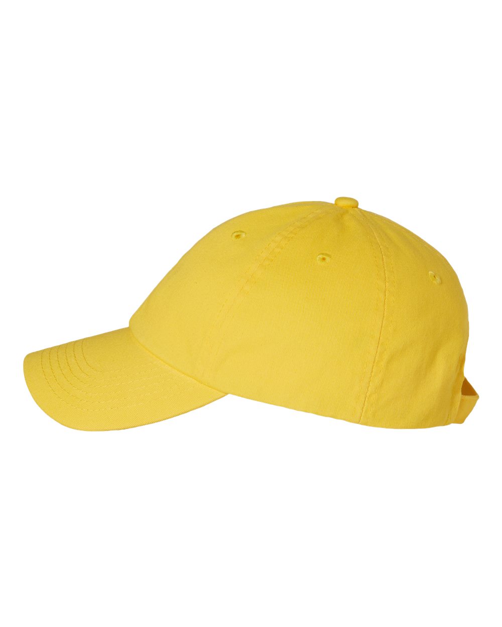 Yellow baseball cap on a white background
