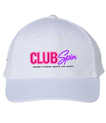 White Trucker Hat design #3