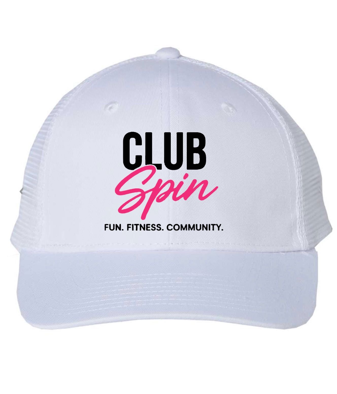 White Trucker Hat design #7