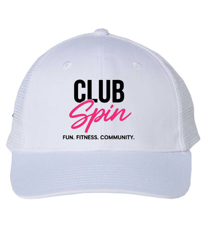 White Trucker Hat design #7